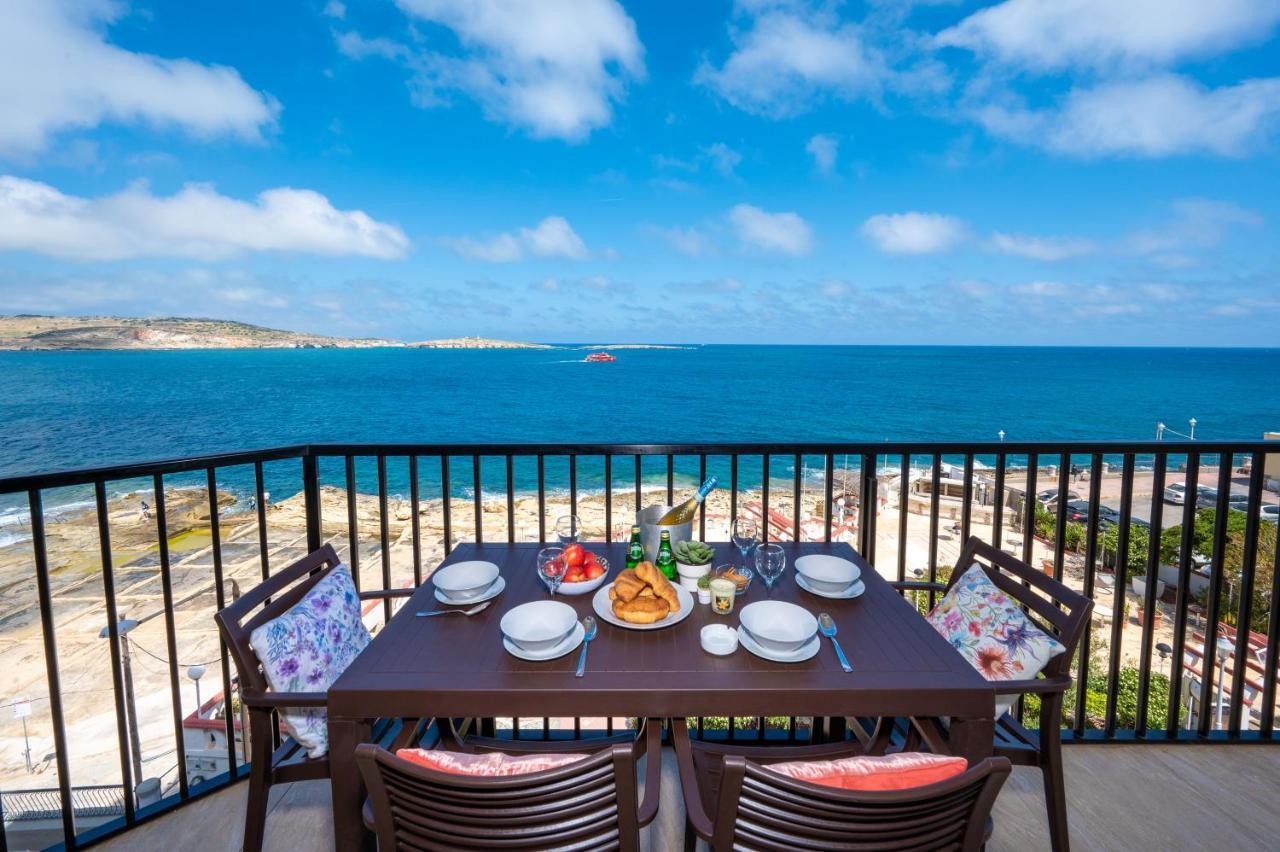 Islet Promenade Seafront Apartment With Large Corner Terrace By Getawaysmalta 세인트폴스베이 외부 사진